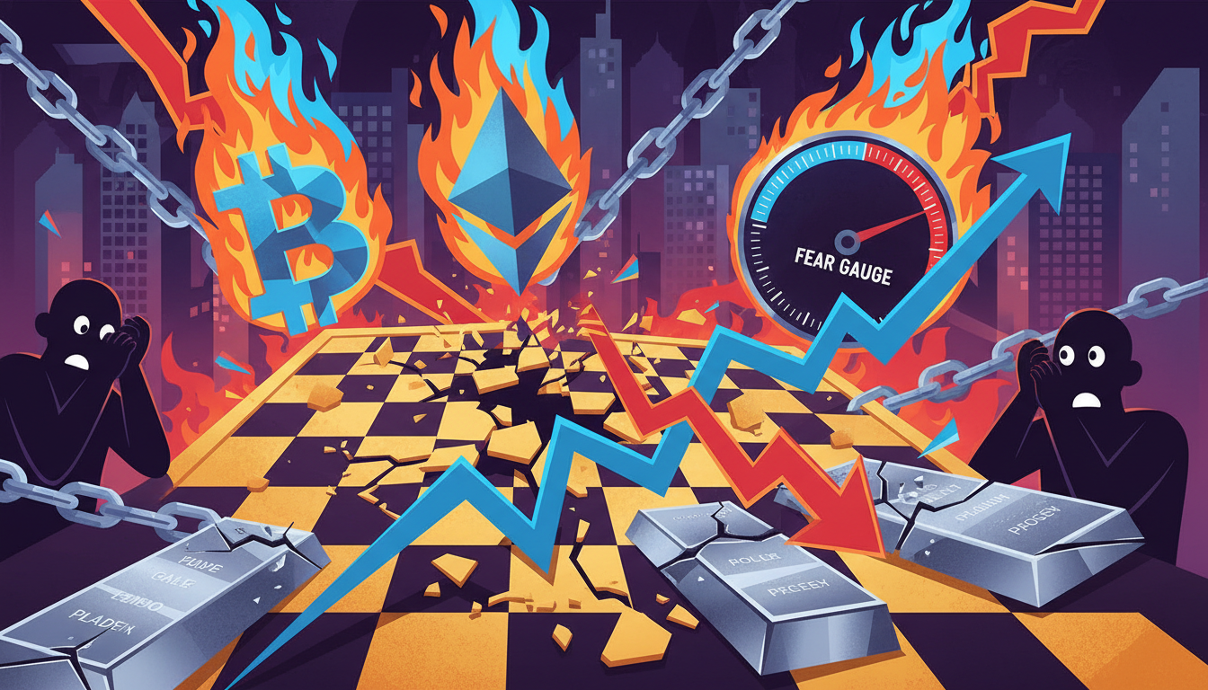 Fear Returns: A Day When Cryptocurrencies and Precious Metals Both Decline