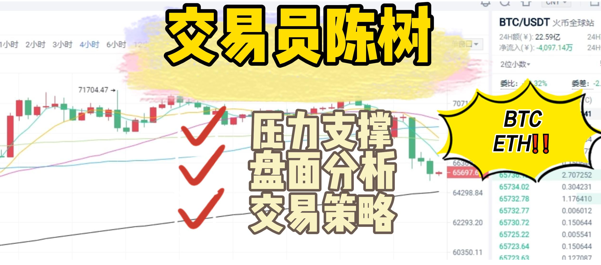 Analyst Chen Shu: 1.8 Bitcoin and Ethereum have significantly retraced, pay attention to the support level of 8.9 and its gains or losses, and watch for signs of a bottoming out.