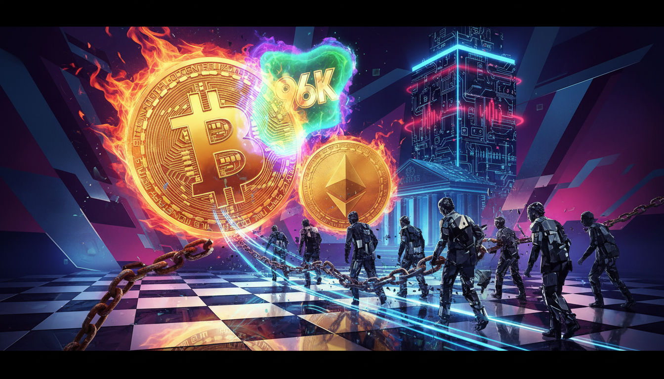 比特币冲上9.6万：合规资金的试探与制衡