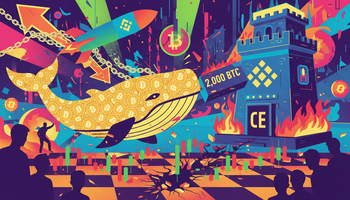 鲸鱼2千枚BTC转战交易所暗示什么