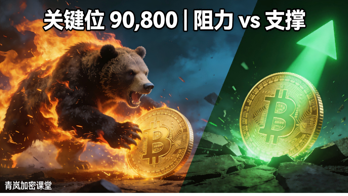 青岚加密课堂 | 1月20日BTC行情分析 |  多空交织，顺势而观