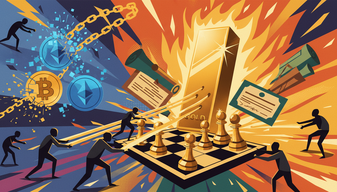 Gold rushes to $5,400: Is crypto capital retreating?