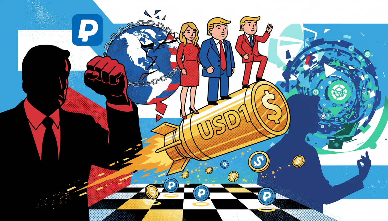 The Trump family bets USD 1: chasing the PayPal version of digital dollars.