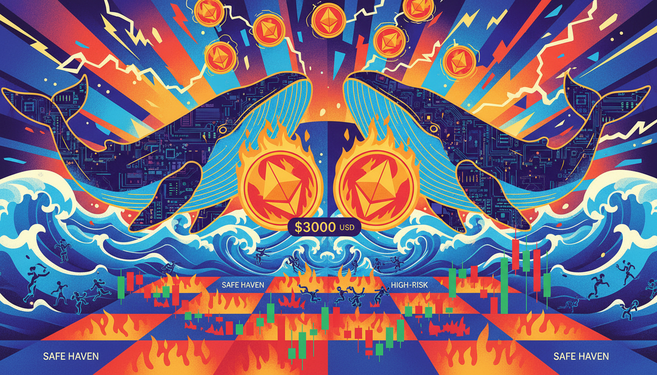 What do the two major whales intend by jointly bottom-fishing ETH?