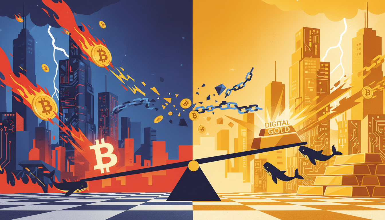 1.5万枚比特币出逃与黄金上攻