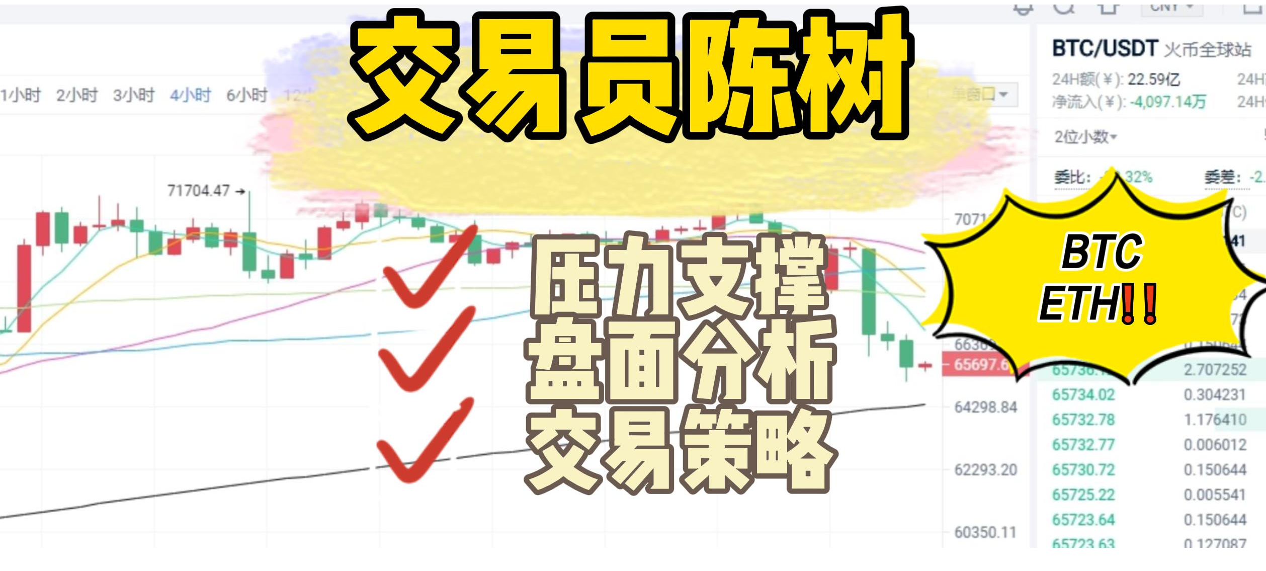 分析师陈树 ：2.2比特币以太坊空单策略获利，底部位置初现静待抄底机会