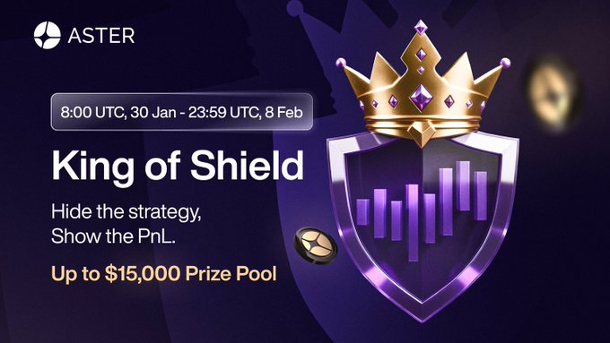 The Aster "King of Shield" competition has begun: high earners will share a grand prize of $15,000!