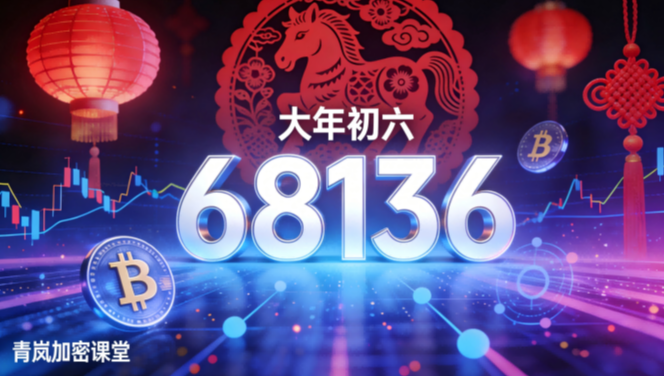 青岚加密课堂：2月22日 BTC 解读|初六开工大吉