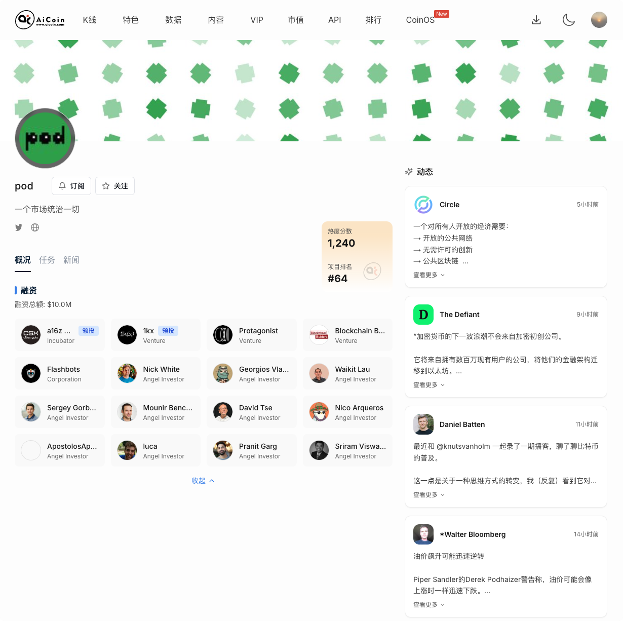 用AiCoin空投雷达一键捕获pod大毛_aicoin_图1