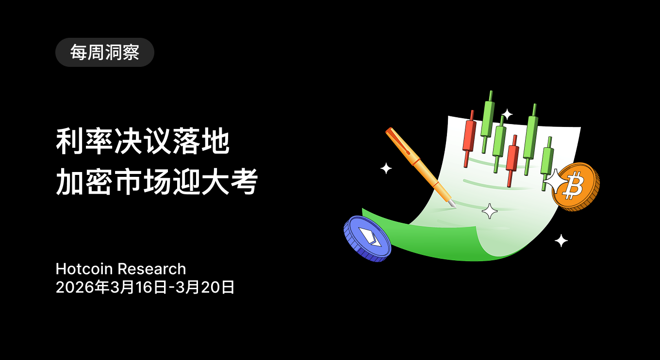 Interest rate decision lands, crypto market faces a big test Hotcoin Research | March 16, 2026 - March 20