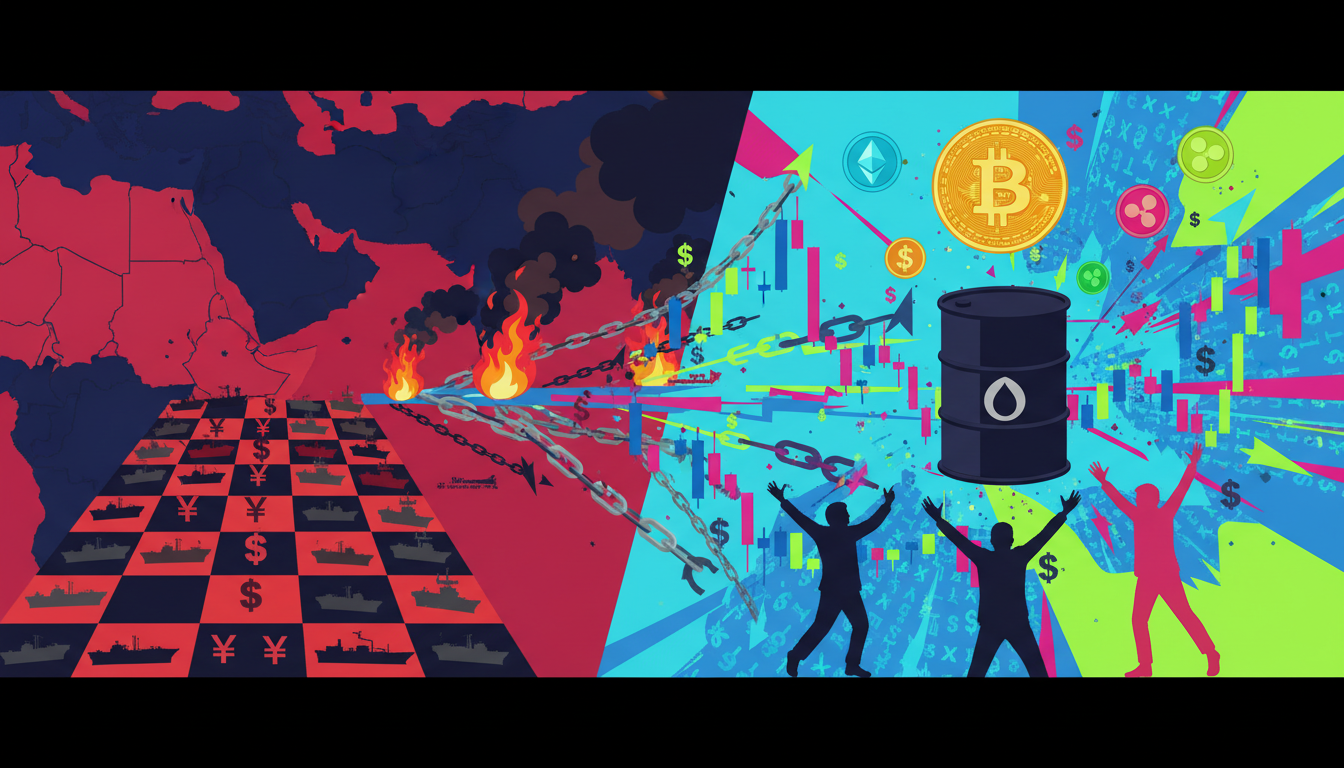 霍尔木兹阴云下：加密市场押注与逃亡