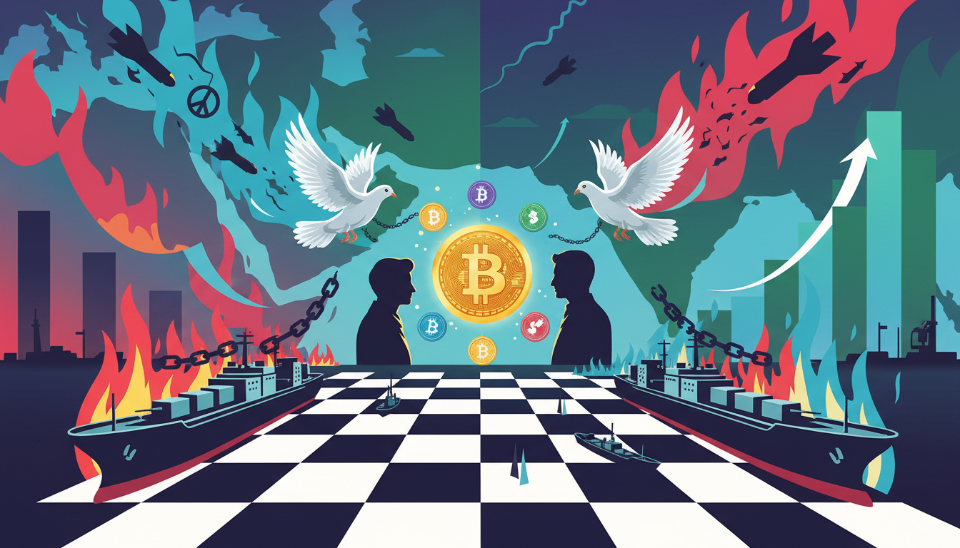 US-Iran suddenly announces ceasefire: A brief respite for Hormuz and the cryptocurrency market.