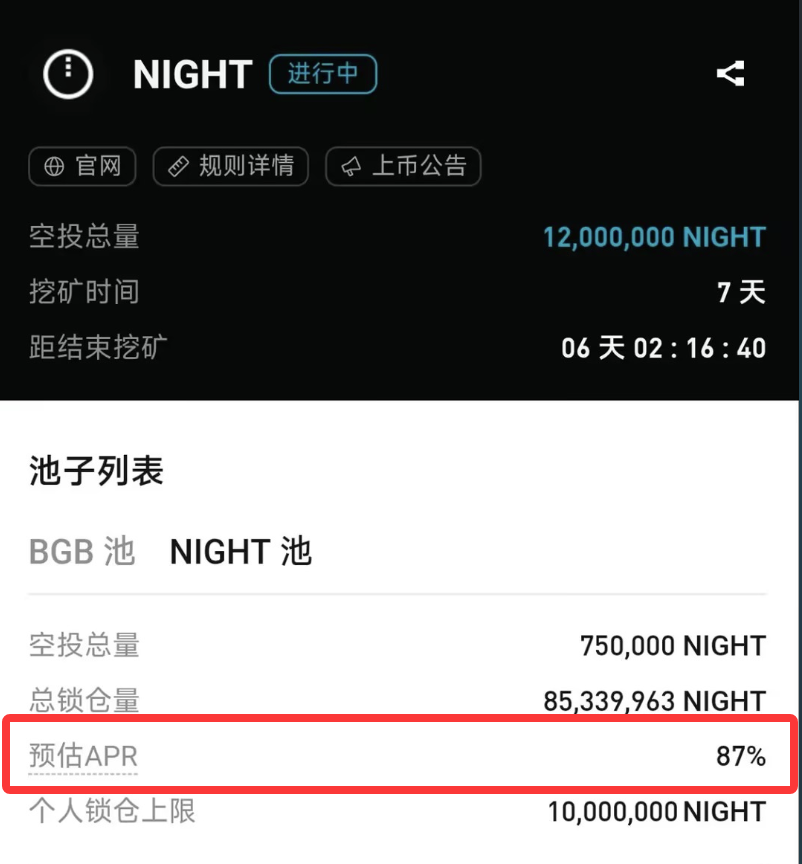 Stop Eating Melons, Bitget Launchpool Surprises with 87% High Yield! NIGHT Mining Enters a Fever Pitch_aicoin_img1 Stop Eating Melons, Bitget Launchpool Surprises with 87% High Yield! NIGHT Mining Enters a Fever Pitch_aicoin_img1