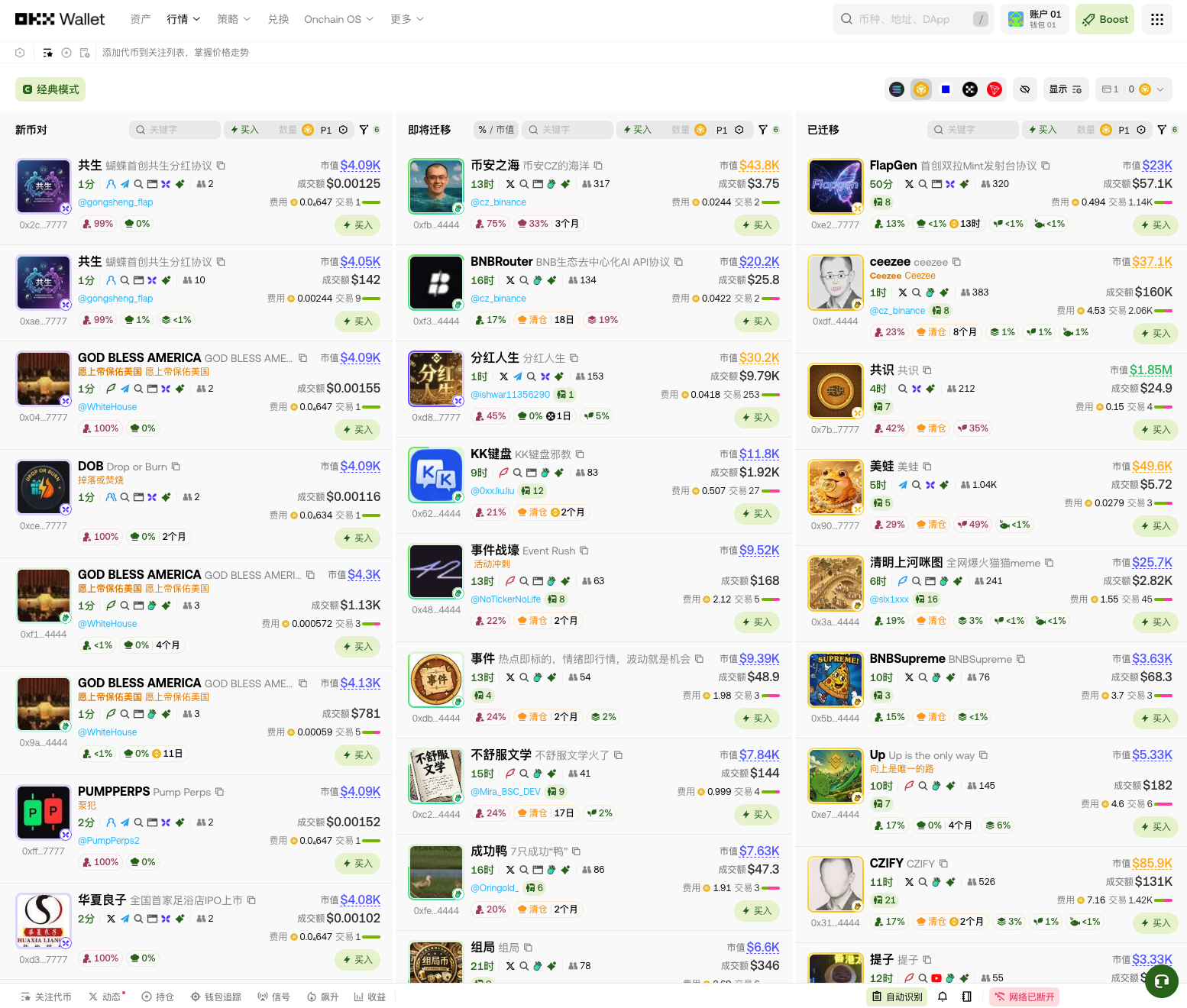 OKX 钱包买MEME ：找币准、买卖快_aicoin_图2