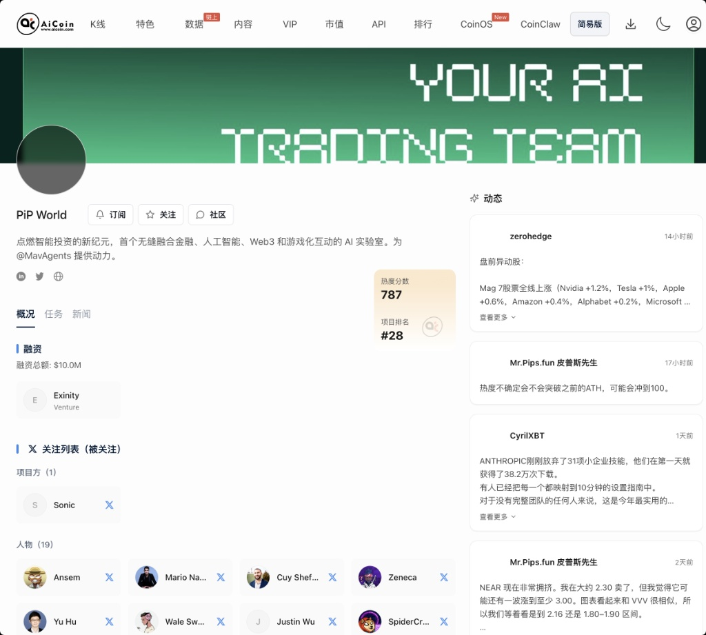 空投雷达：PiP World 打造金融界多邻国_aicoin_图2