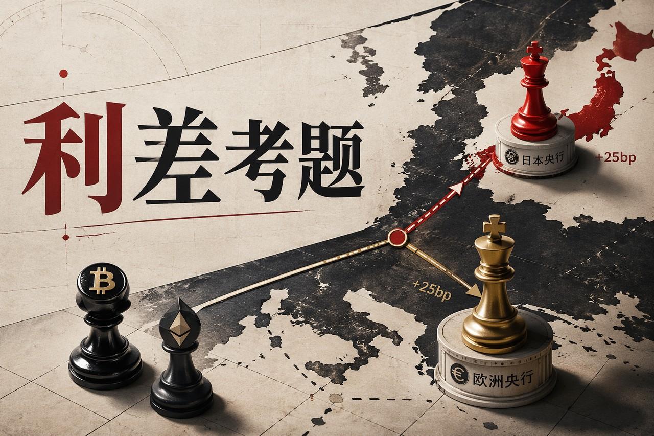 日欧加息分化：BTC/ETH的新利差考题