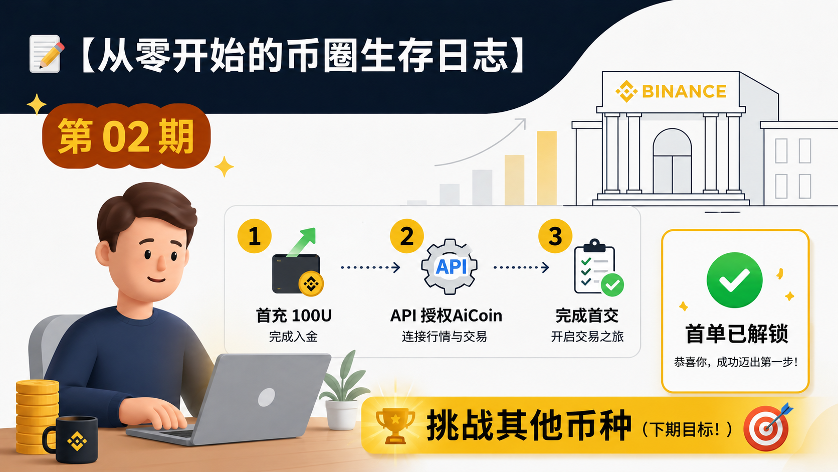 📝【从零开始的币圈生存日志 · 02】请了“聪明管家”，在实操时却变成了“山顶站岗”？_aicoin_图1