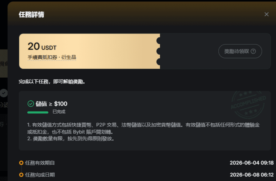 Bybit 世界杯开战!注册先领 20U 体验金,边看球边瓜分百万奖池_aicoin_图11 Bybit 世界杯开战!注册先领 20U 体验金,边看球边瓜分百万奖池_aicoin_图11