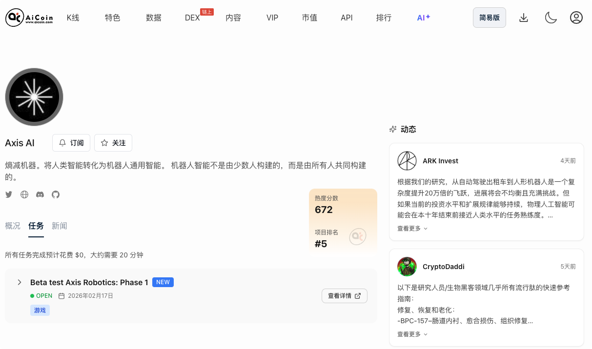 空投雷达:Axis AI 积分教程_aicoin_图3 空投雷达:Axis AI 积分教程_aicoin_图3
