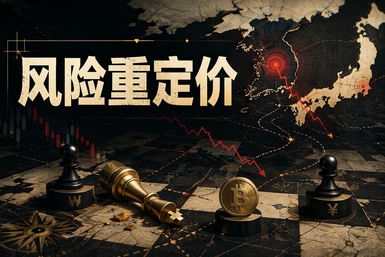 韩股熔断叠加黄金跳水：加密风险偏好被重定价