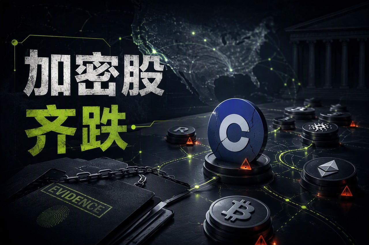 加密股齐跌：Coinbase暴跌13%