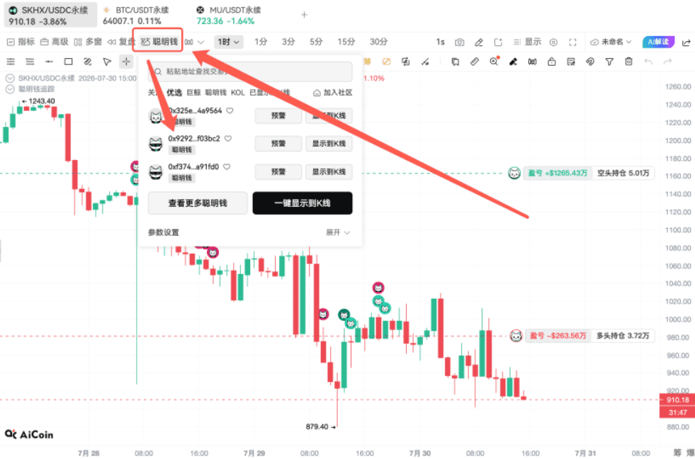 海力士插针怎么看_在AiCoin链上聪明钱看!_aicoin_图4