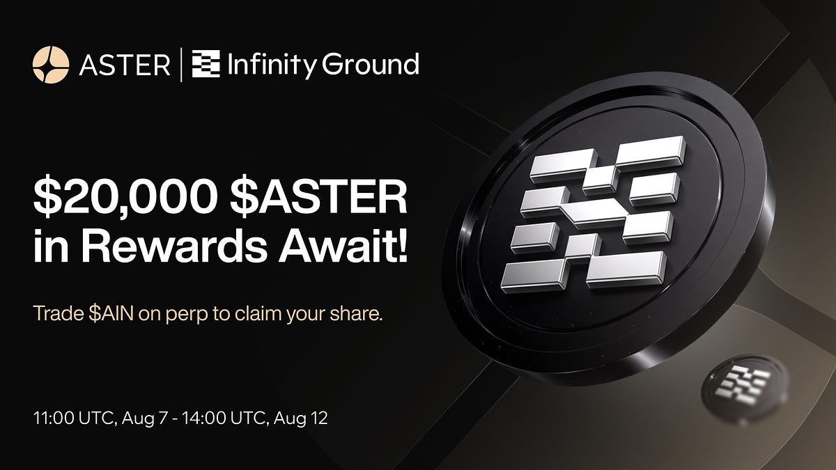 福利倒计时！Agentic IDE 龙头 Infinity Ground（$AIN）上线 Aster 永续，20,000 $ASTER 交易大赛限时开抢！_aicoin_图2