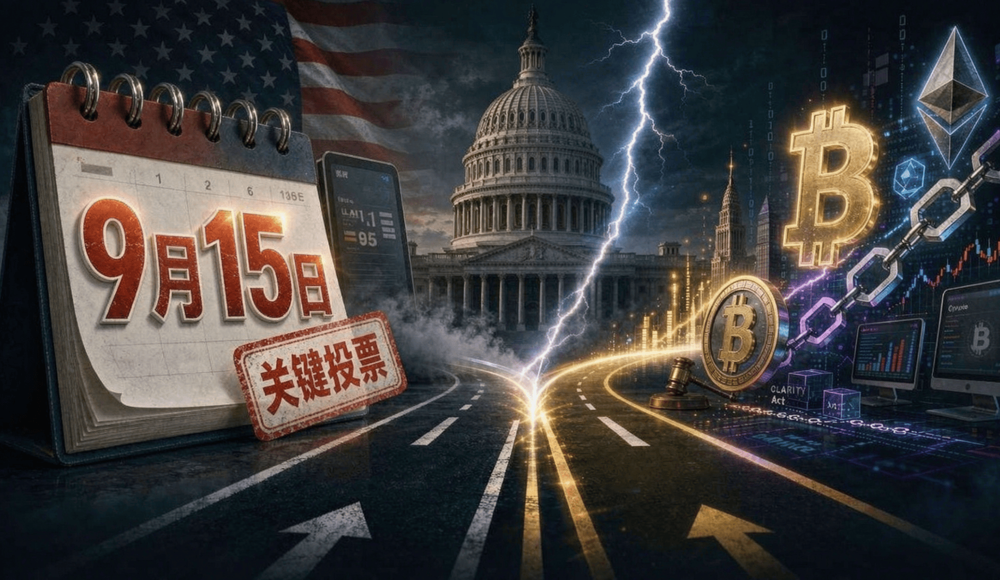 9月15日大考:CLARITY Act迎关键投票,美国Crypto监管会迎来转折吗?_aicoin_图1 9月15日大考:CLARITY Act迎关键投票,美国Crypto监管会迎来转折吗?_aicoin_图1