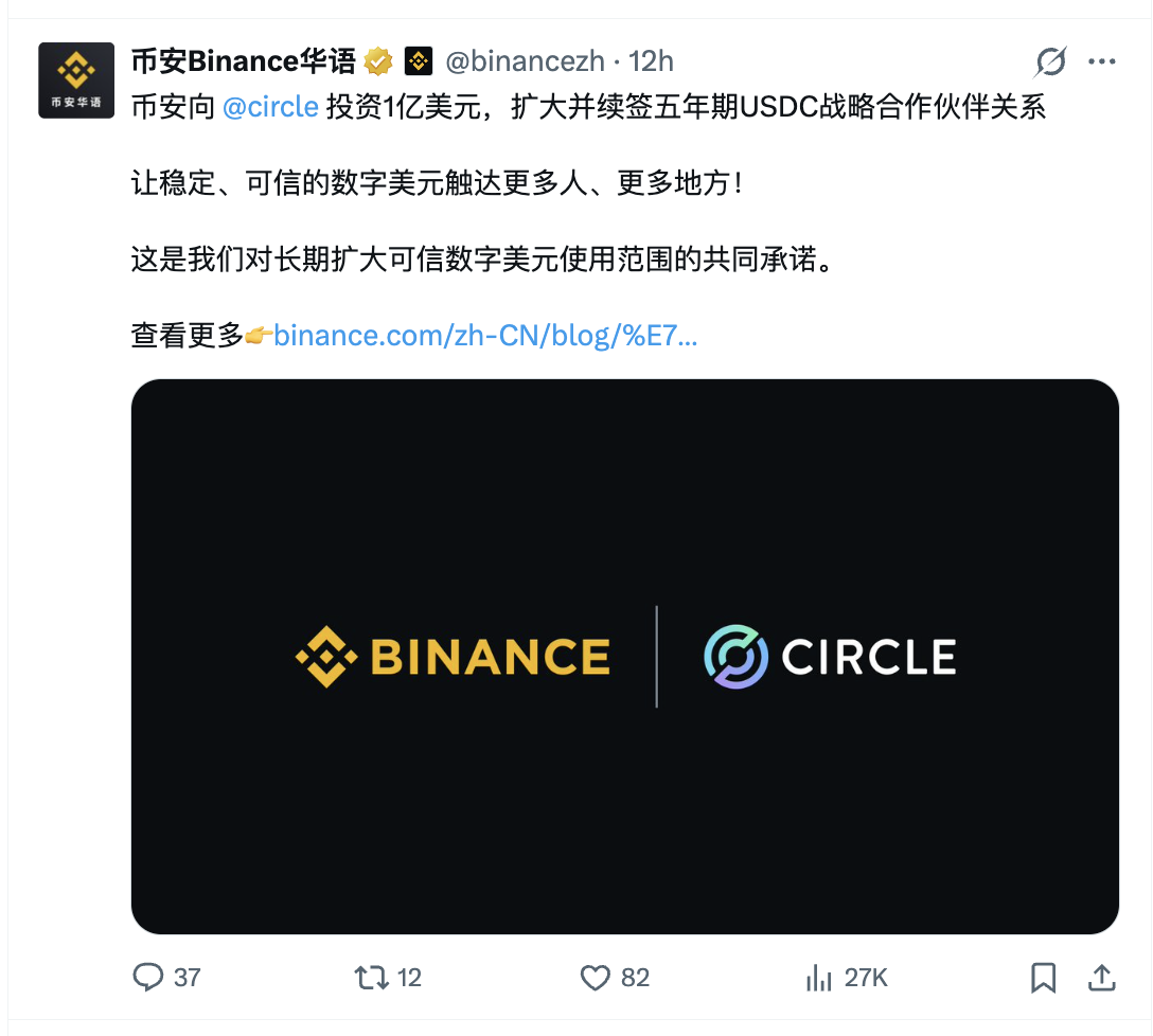币安为什么突然砸1亿美元买Circle?背后到底在押什么?_aicoin_图3 币安为什么突然砸1亿美元买Circle?背后到底在押什么?_aicoin_图3