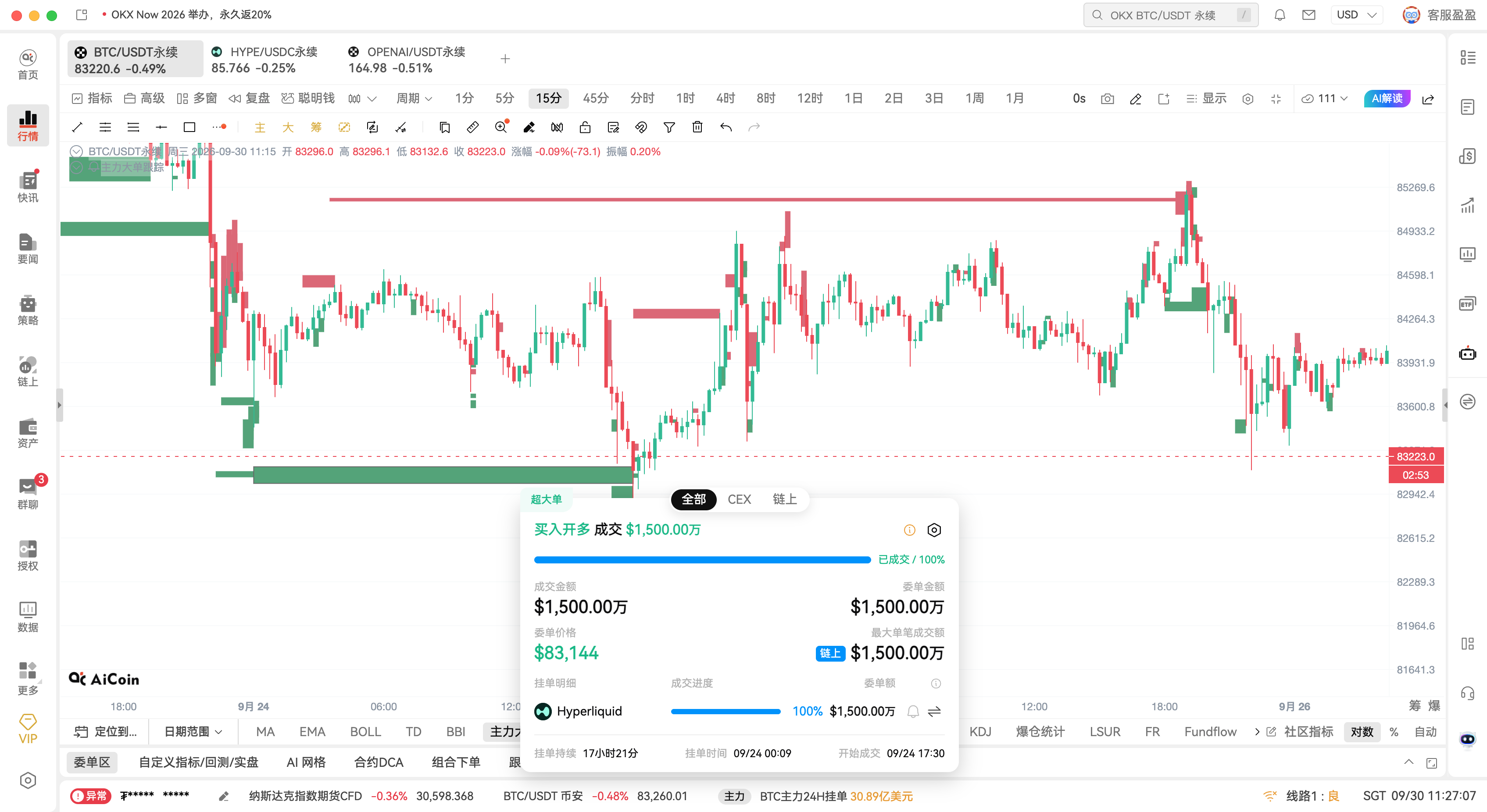 AiCoin能看链上主力大单了！这个开关记得打开_aicoin_图5